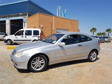 Mercedes C230 waiting to be inspected at ITV test centre Mercedes C230 at ITV